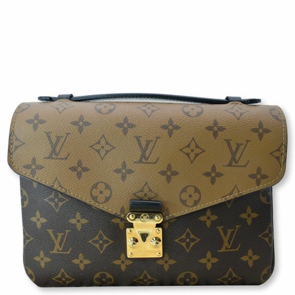 Metis Pochette Reverse Monogram Canvas  Shoulder Bag - Picture 1 of 9